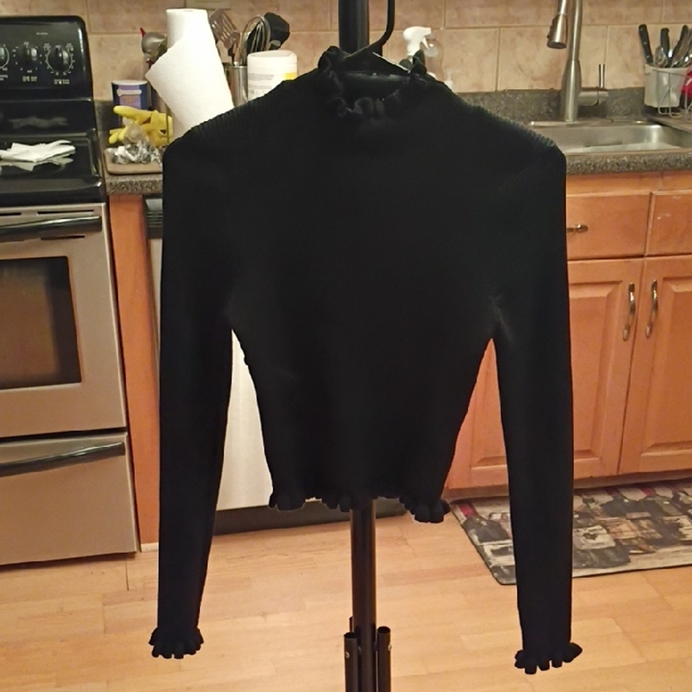 Source Unknown Stylish Black Turtleneck Sweater - image 1